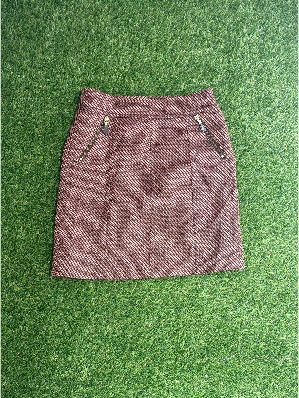 Ann Taylor Mini Skirt with Zipper Pockets